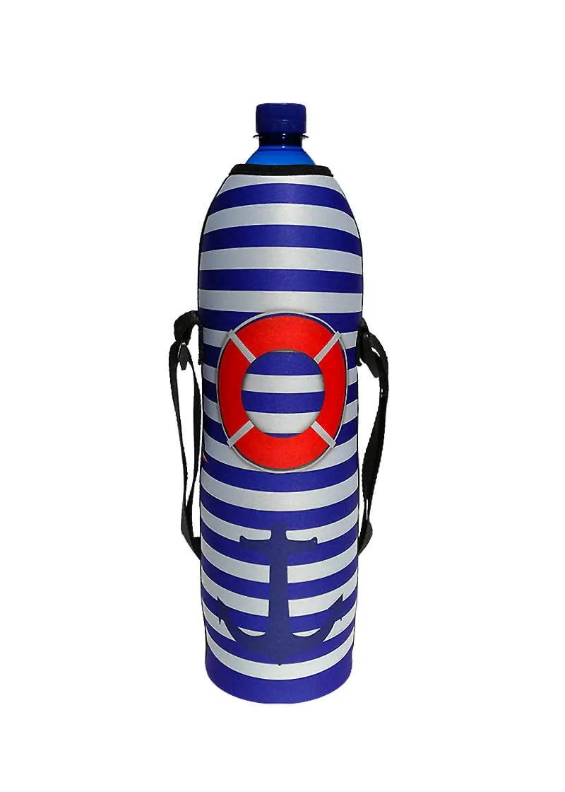 CoolBox termoobal na PET lahev 1,5l Námořní pruhy
