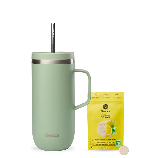 Qwetch Cold Cup Solid Drinks termohrnek citron Tilleul