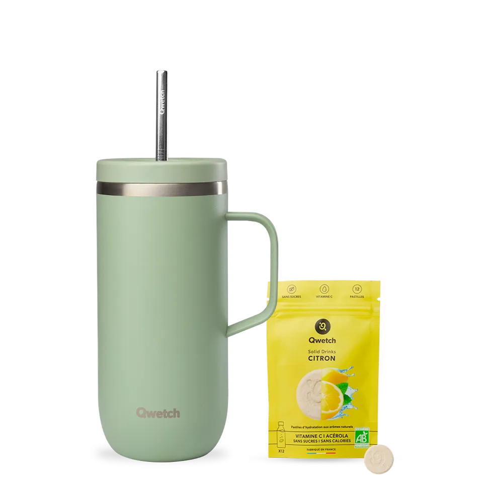 Qwetch Cold Cup Solid Drinks termohrnek citron Tilleul