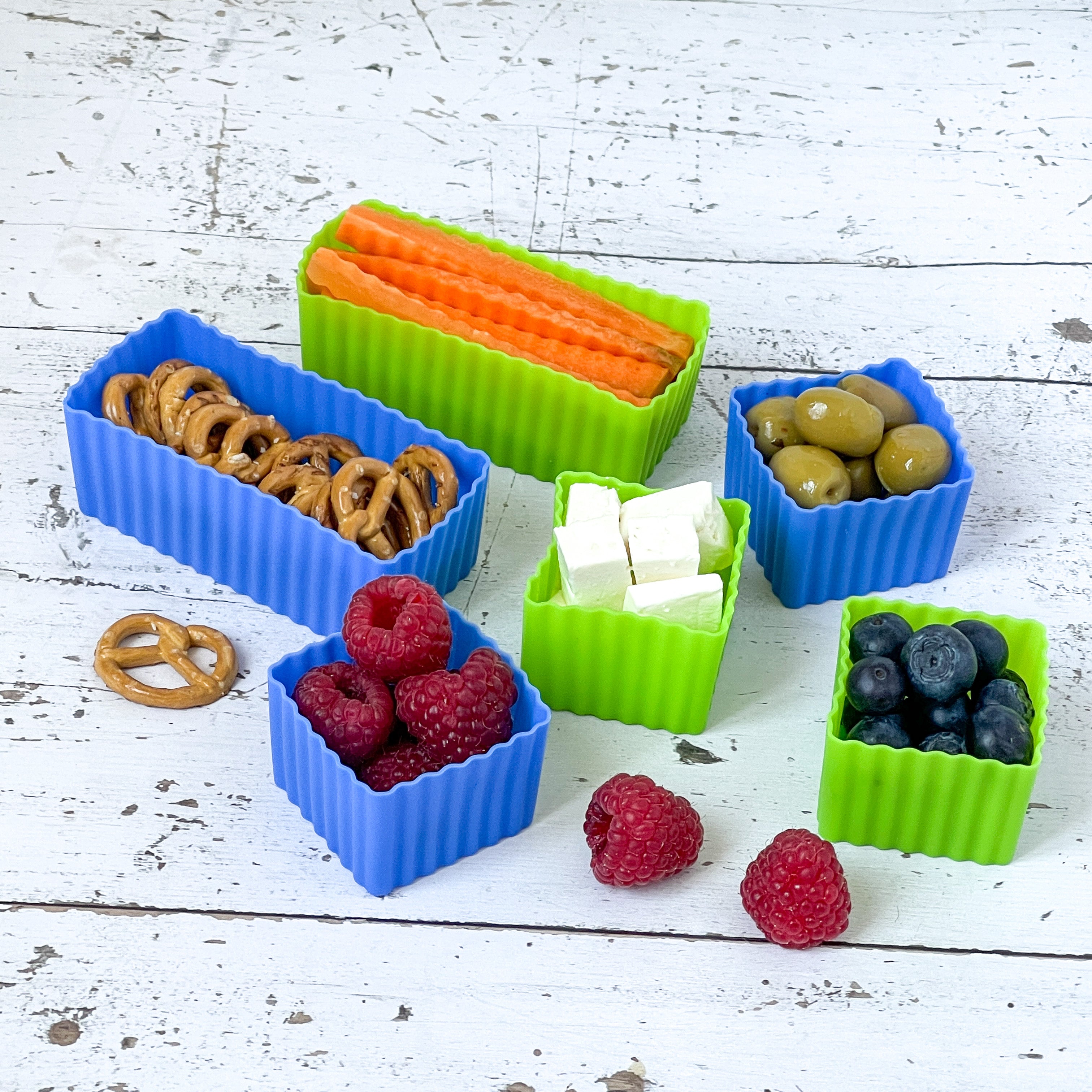 Yumbox Mini silikonové kelímky do boxu fialové 3 ks