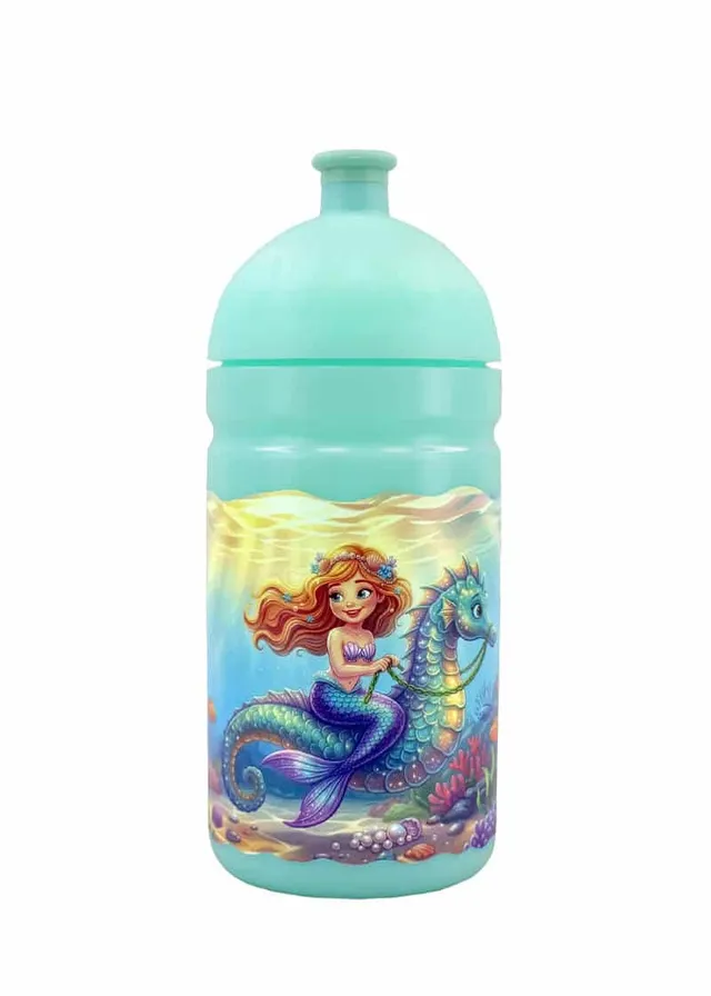 Zdravá lahev Mořský koník a víla 0,5l lahev 0,5l se zátkou BPA free