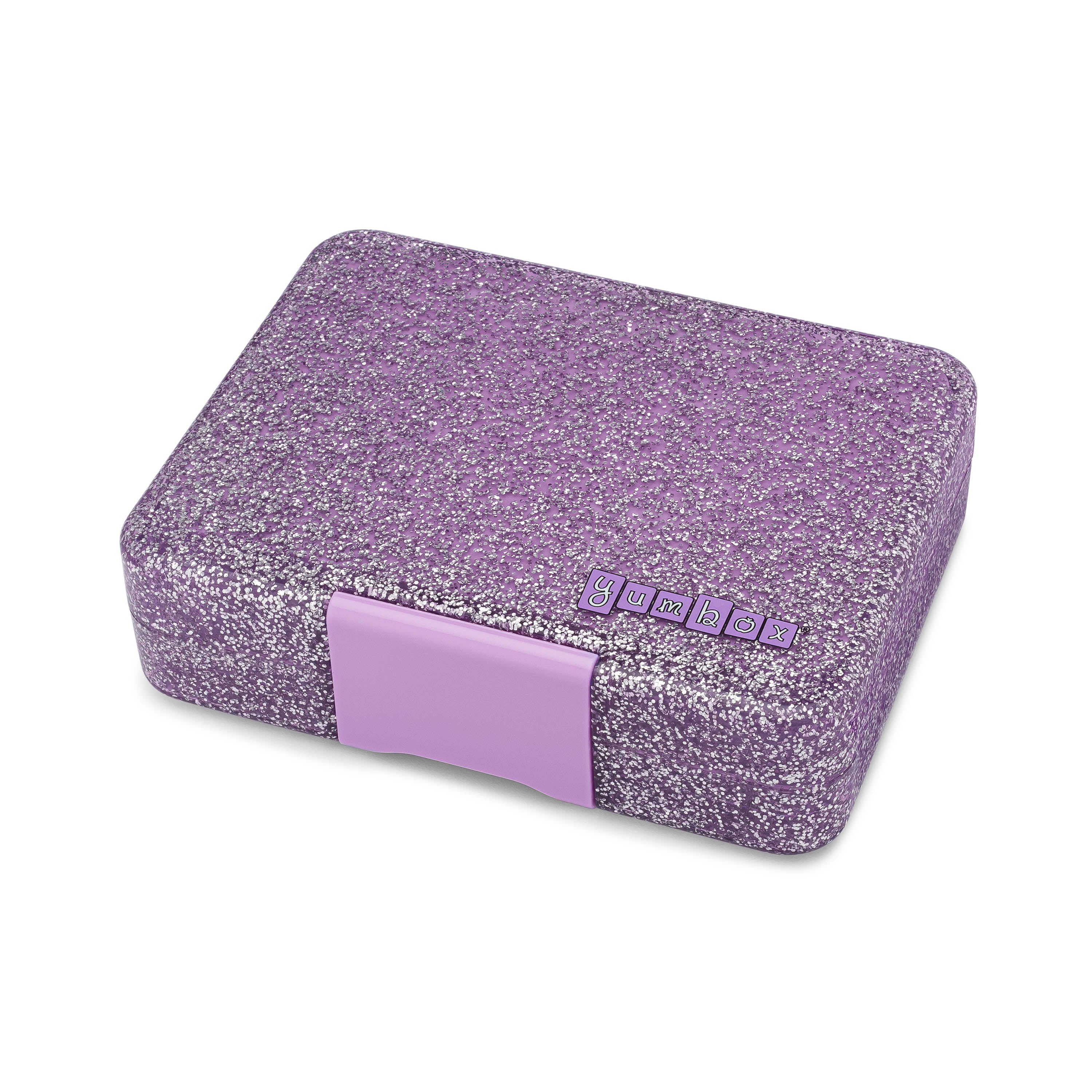 Yumbox Snack svačinový box Princess Purple Glitter 3 přihrádky
