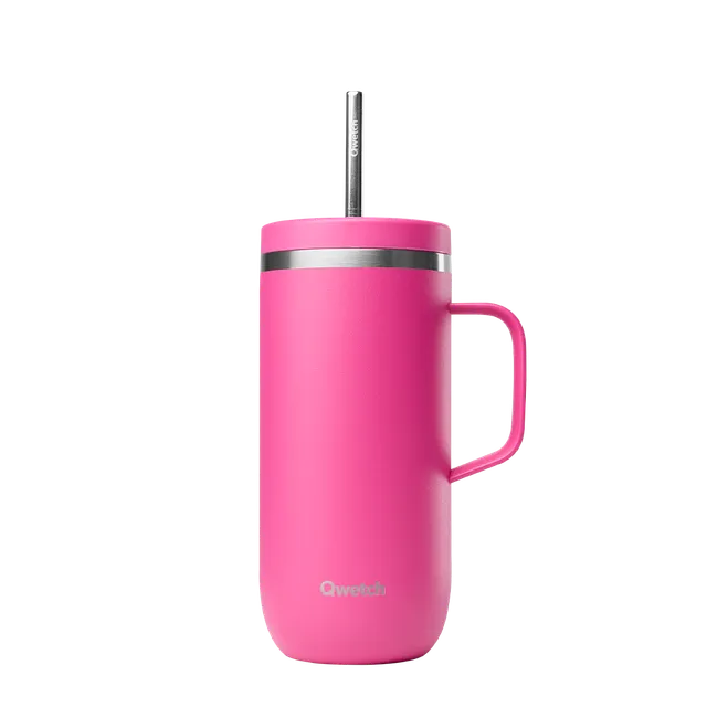 Qwetch Cold Cup termohrnek 600 ml pop magenta s uchem
