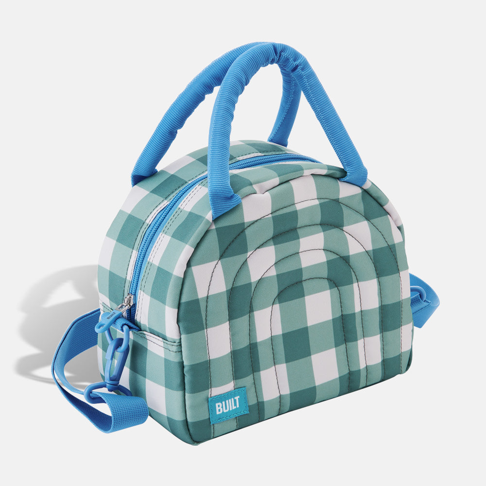 BUILT New York Puffer Satchel taška Forest Gingham