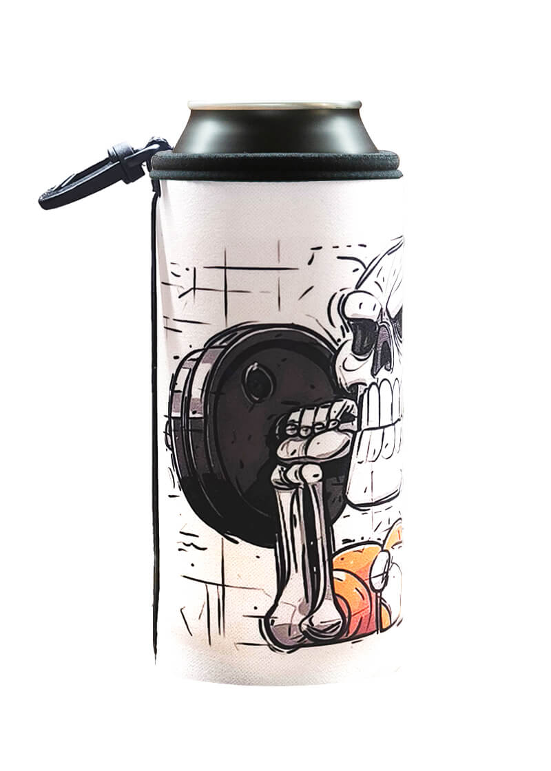 Coolbox Fitness Kostlivec termoobal na plechovku 0,5l neopren