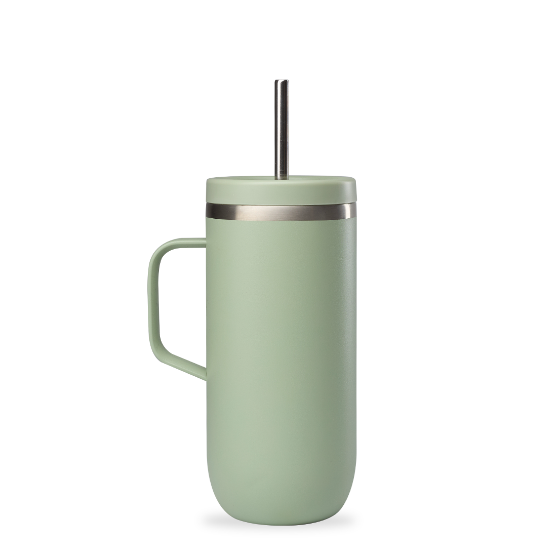 Qwetch Cold Cup s uchem termohrnek 600 ml zelená matná