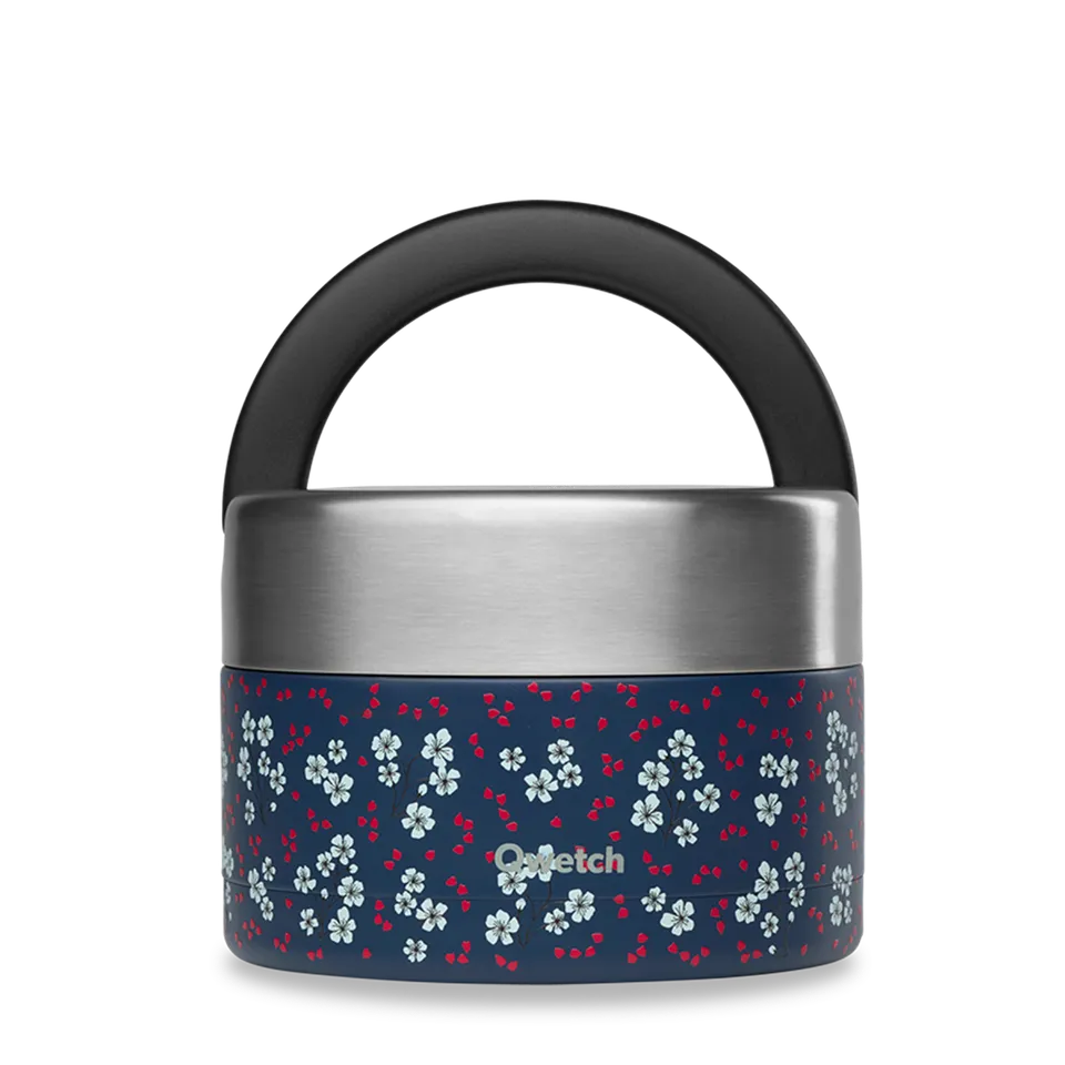 Qwetch Hanami Bleu termo food box s rukojetí 650 ml