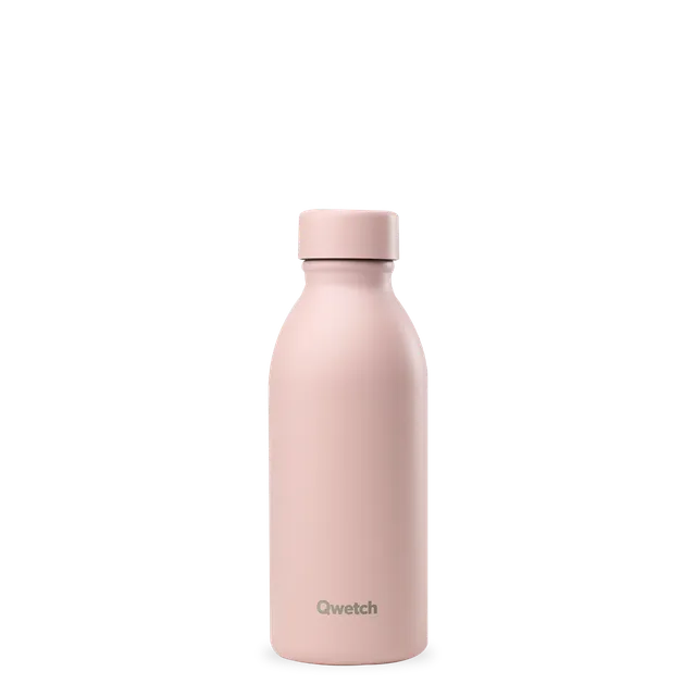 Qwetch Icon Pastel Rose termoláhev 350 ml nerez růžová