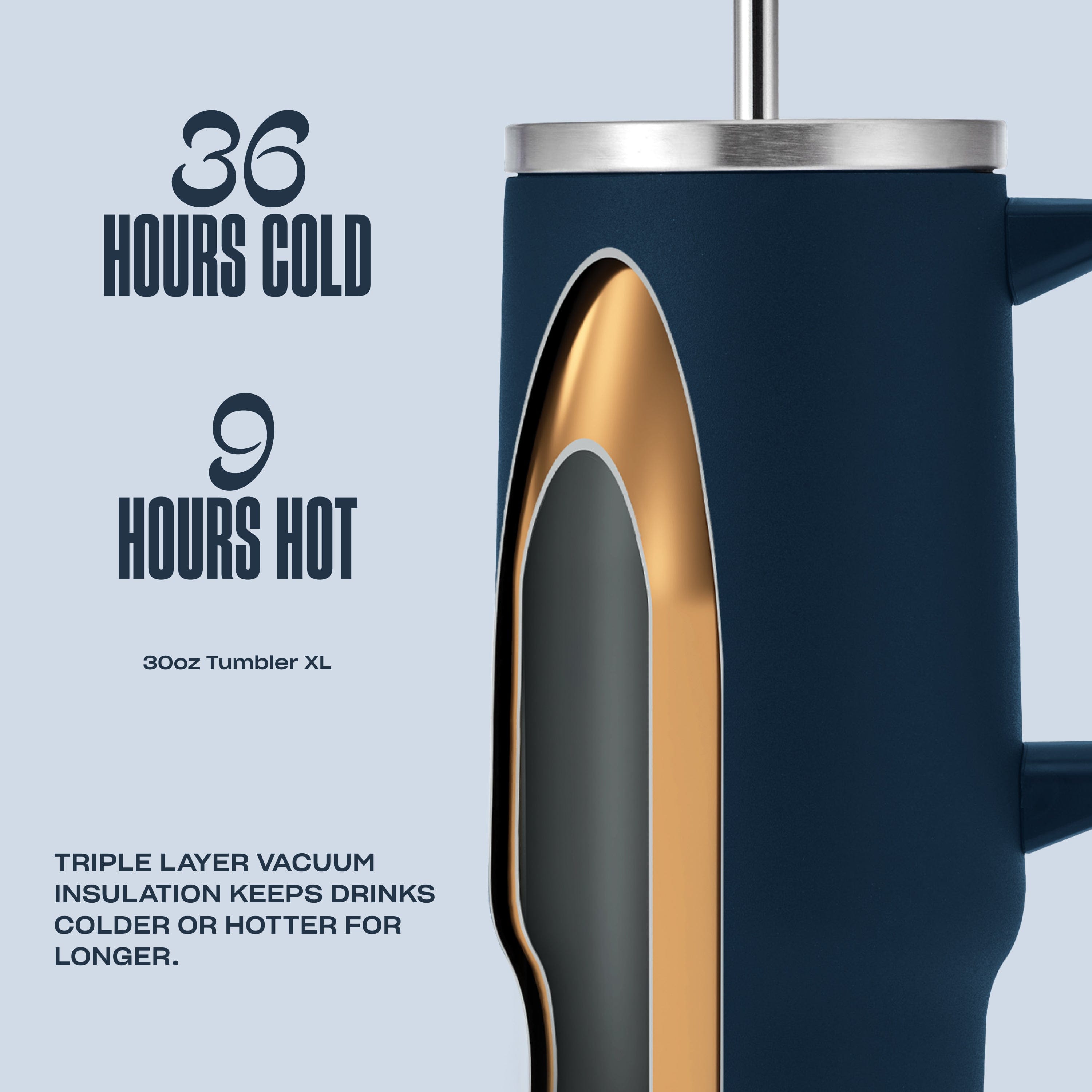 S'well Tumbler XL termohrnek 887 ml Azurite chlad 36 hodin