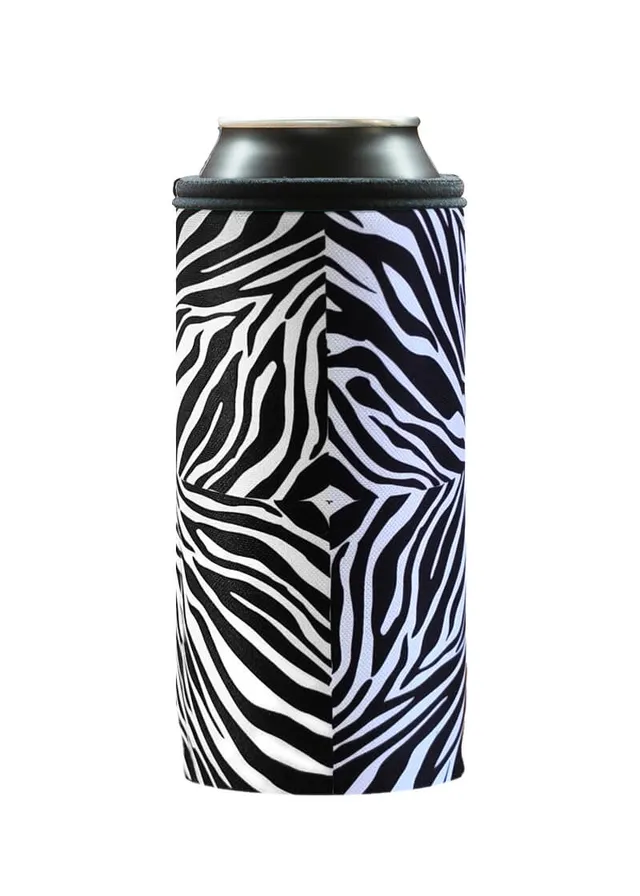 Coolbox Zebra termoobal na plechovku 0,5 l neopren
