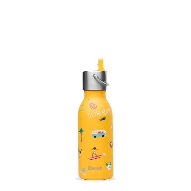 Qwetch Kids Honolulu Curry termoláhev 350 ml vzorovaná