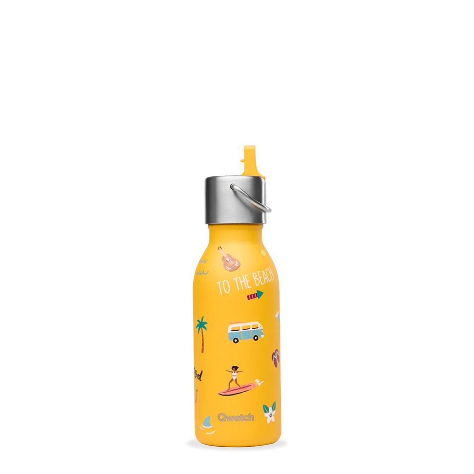 Qwetch Kids Honolulu Curry termoláhev 350 ml vzorovaná