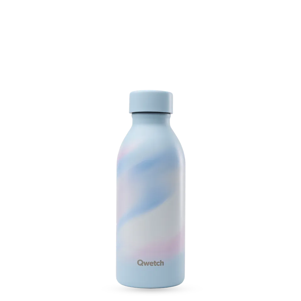 Qwetch Icon Aura Pastel Bleu termoláhev 500 ml nerez