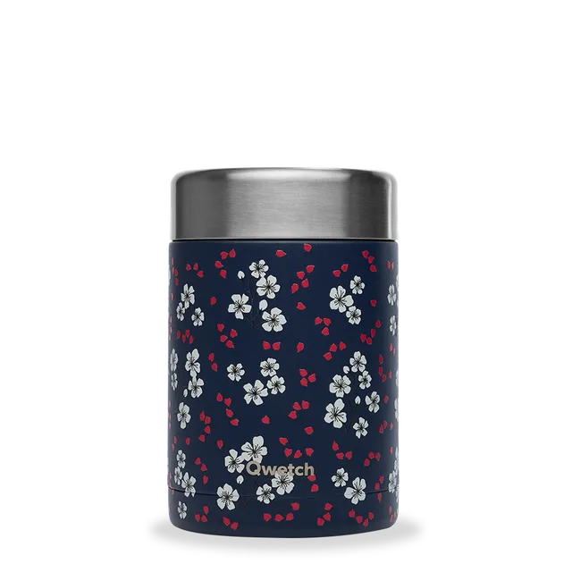 Qwetch Compact termo dóza Hanami Bleu 600 ml nerez