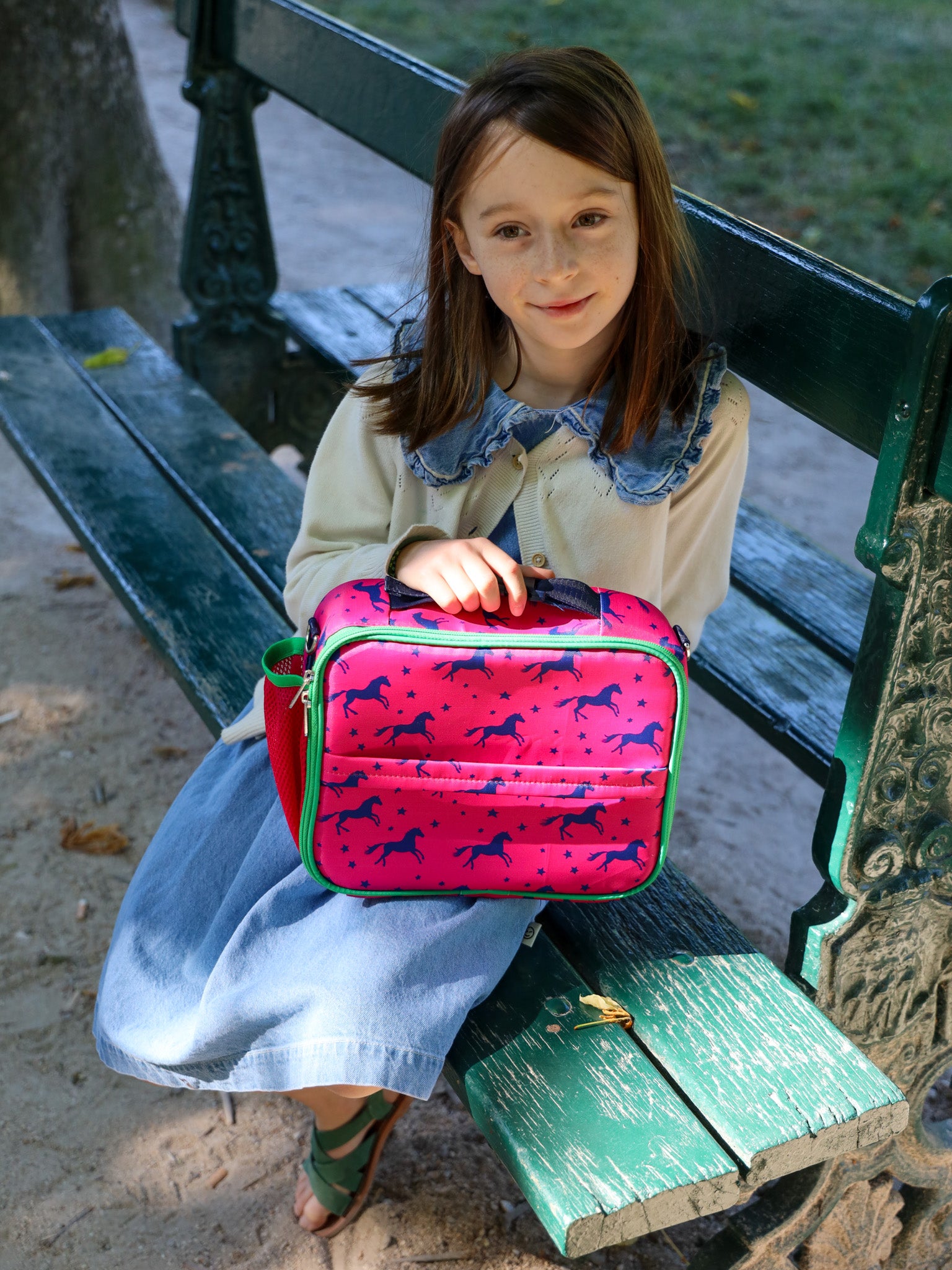 Yumbox Insulated Large Lunch Bag 3-Way Carry termo taška Horses