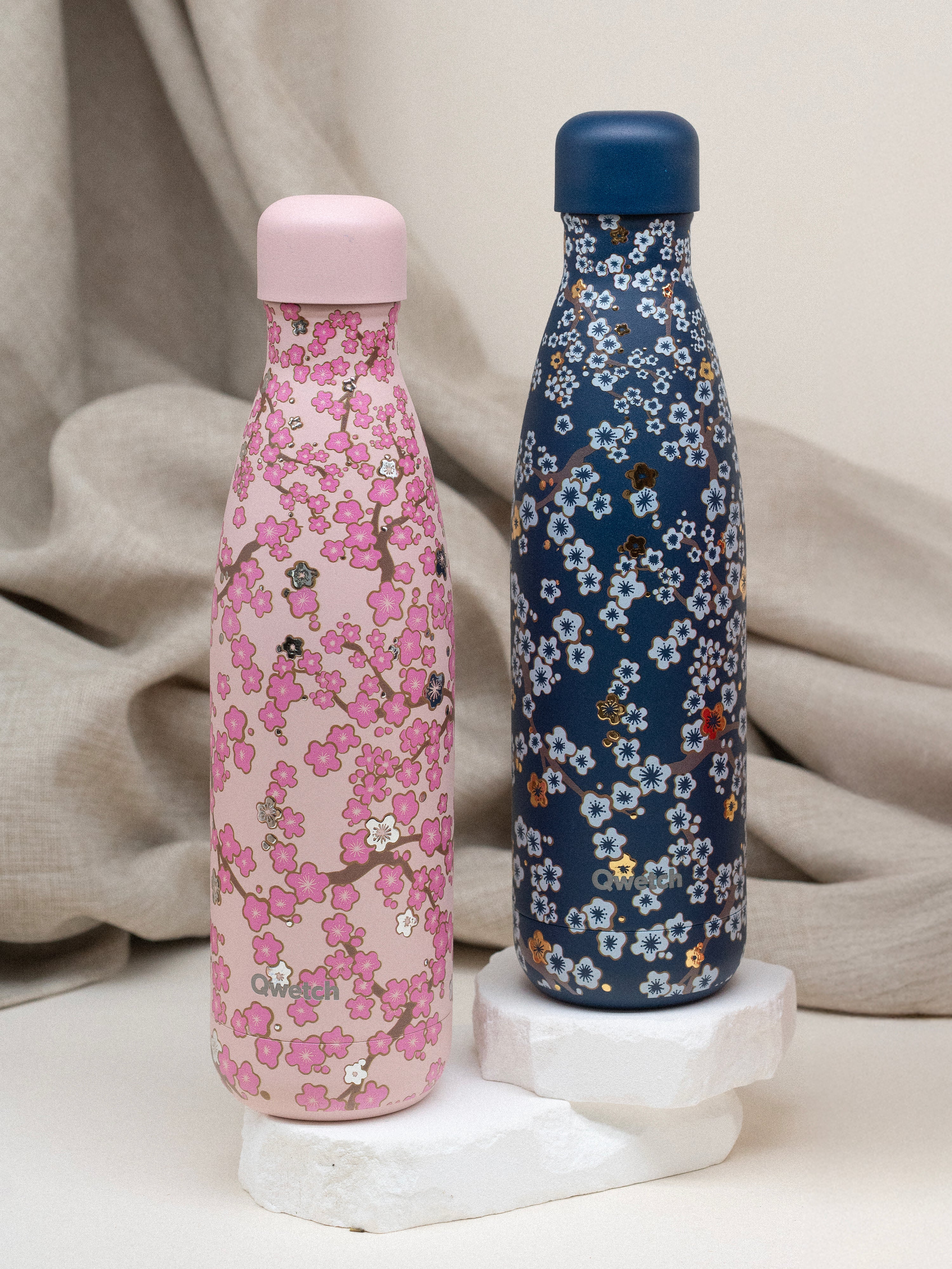Qwetch Originals Flowers Bleu Nuit termo láhev 500 ml