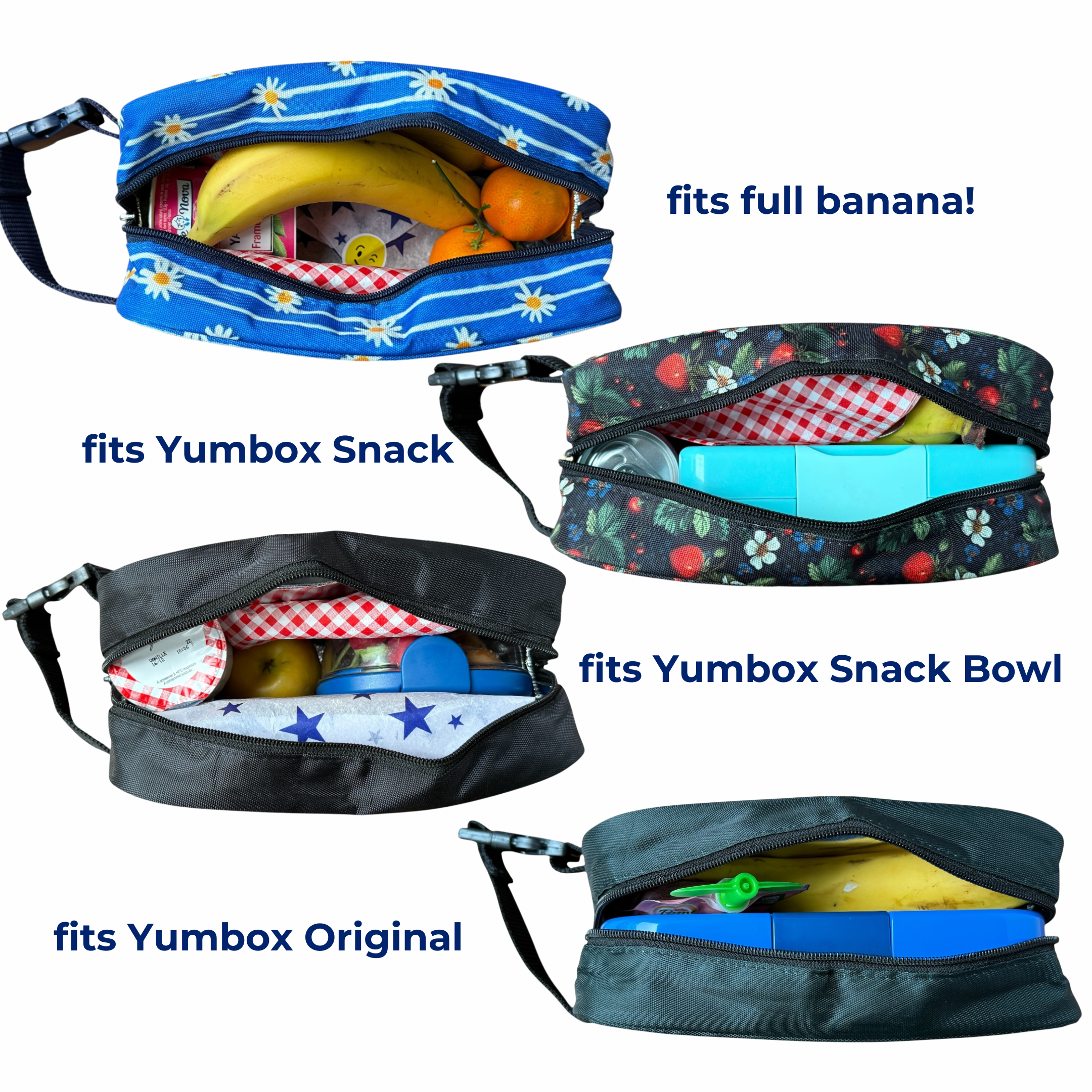 Yumbox Chill svačinová taška Strawberry Fields s vložkami