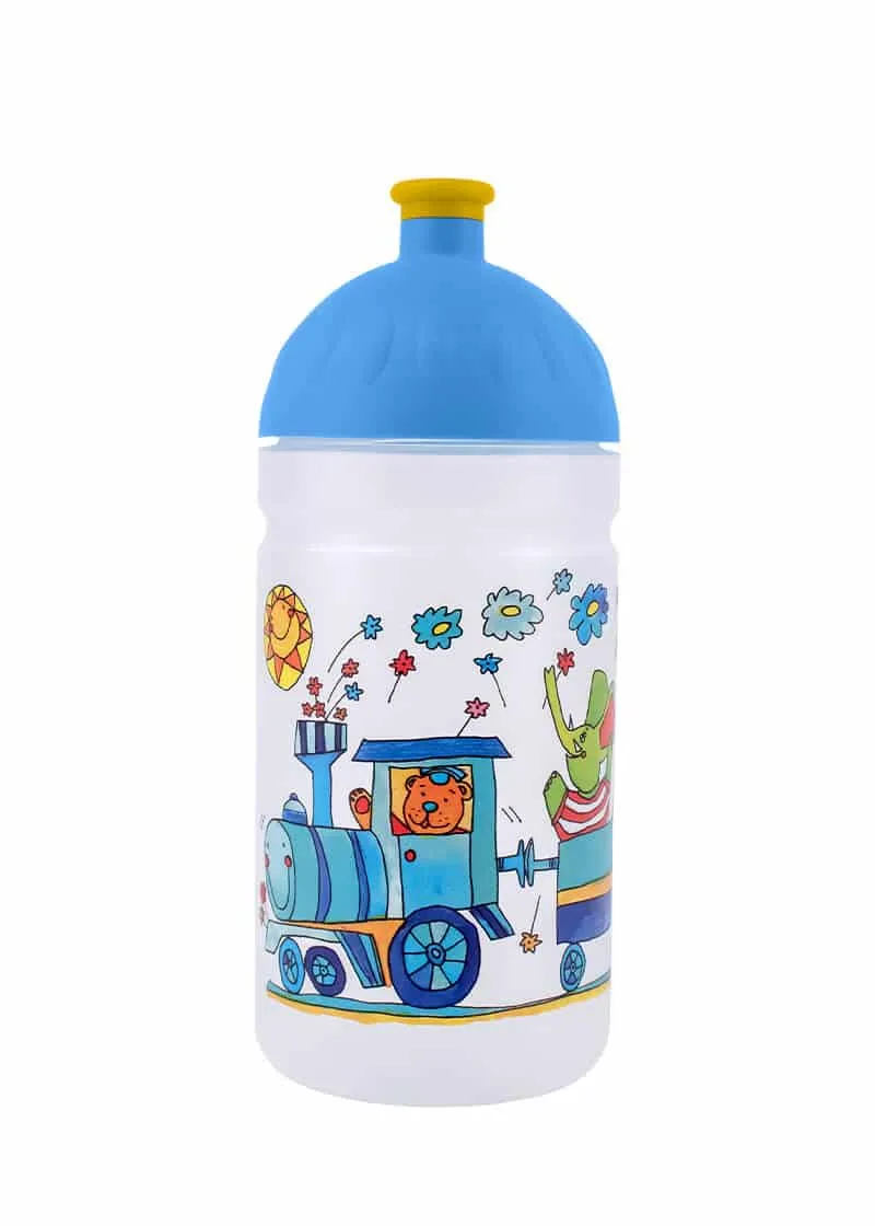 Zdravá lahev Vláček se zvířátky lahev 0,5l bez BPA
