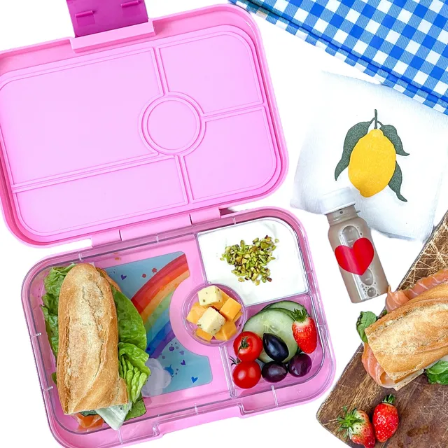 Yumbox Tapas Large svačinobox 4 přihrádky Capri Pink nepropustný