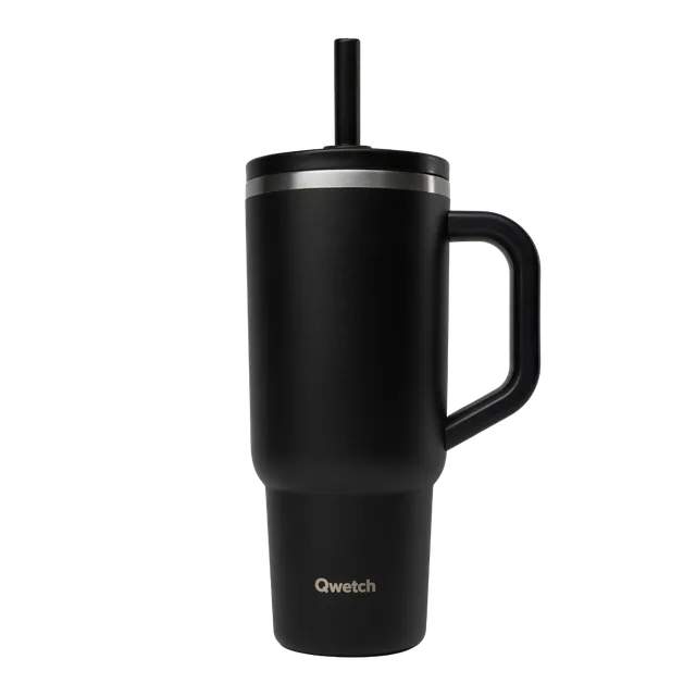 Qwetch Travel Cup termohrnek 900 ml černý matný