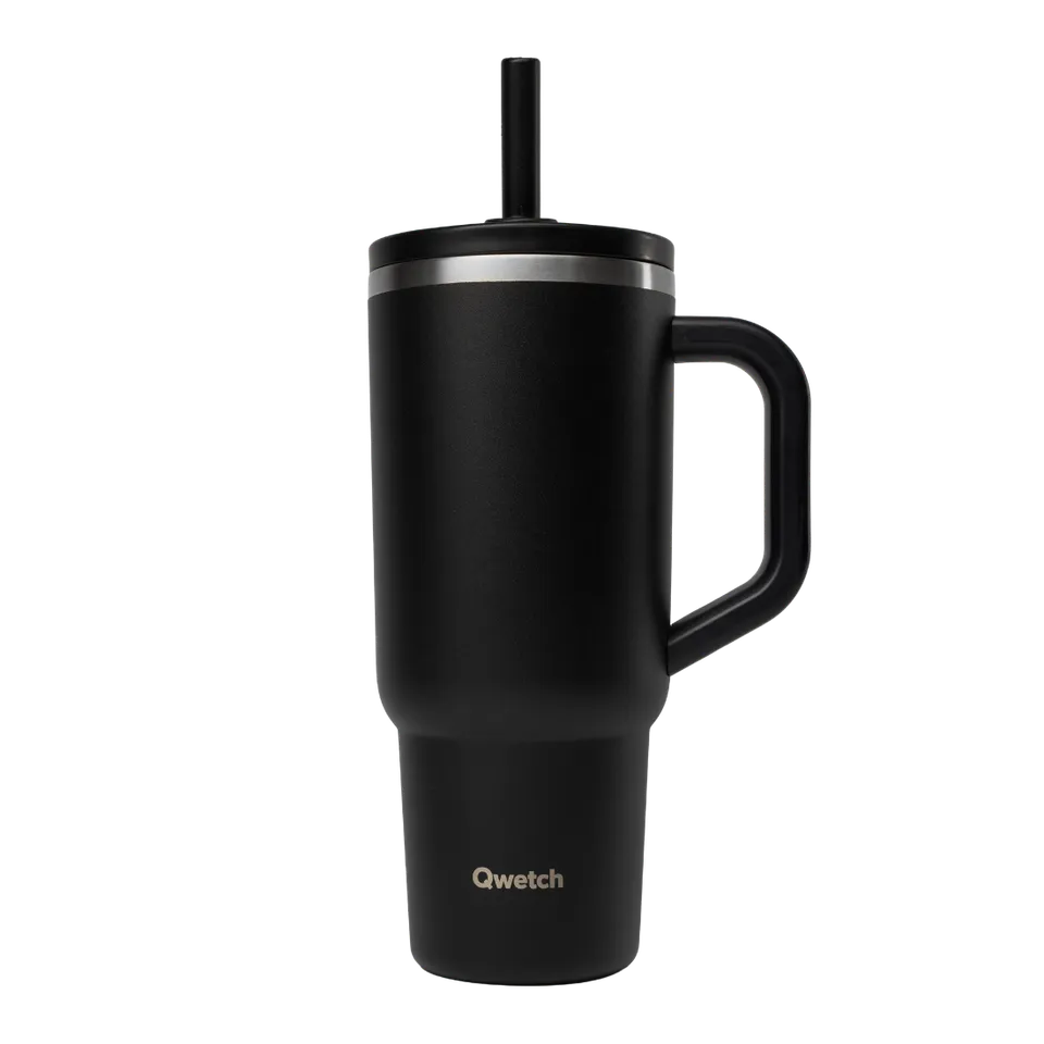 Qwetch Travel Cup termohrnek 900 ml černý matný
