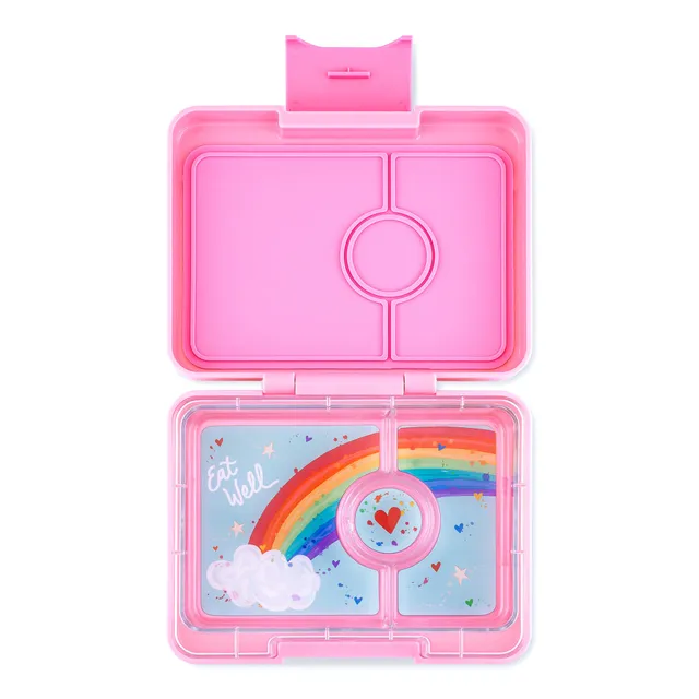 Yumbox Snack svačinový box Power Pink Rainbow 3 přihrádky