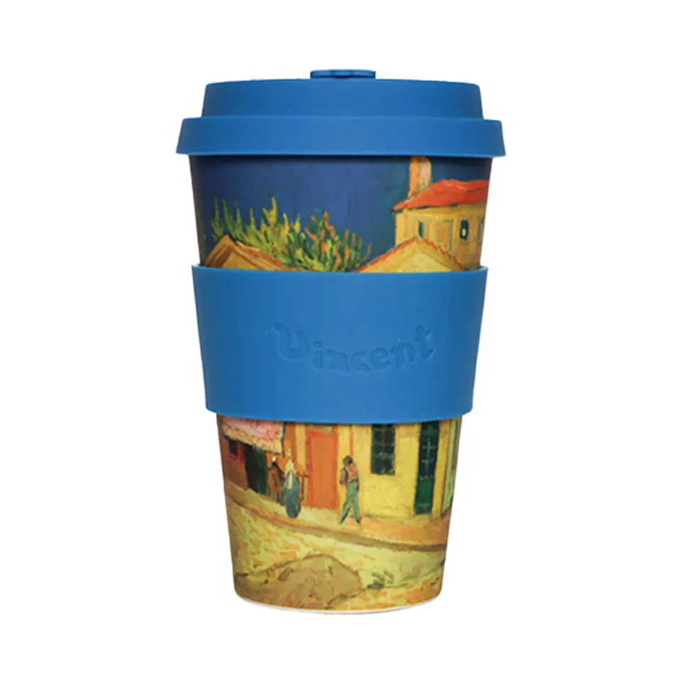 Ecoffee Cup Yellow House kelímek na kávu bez BPA