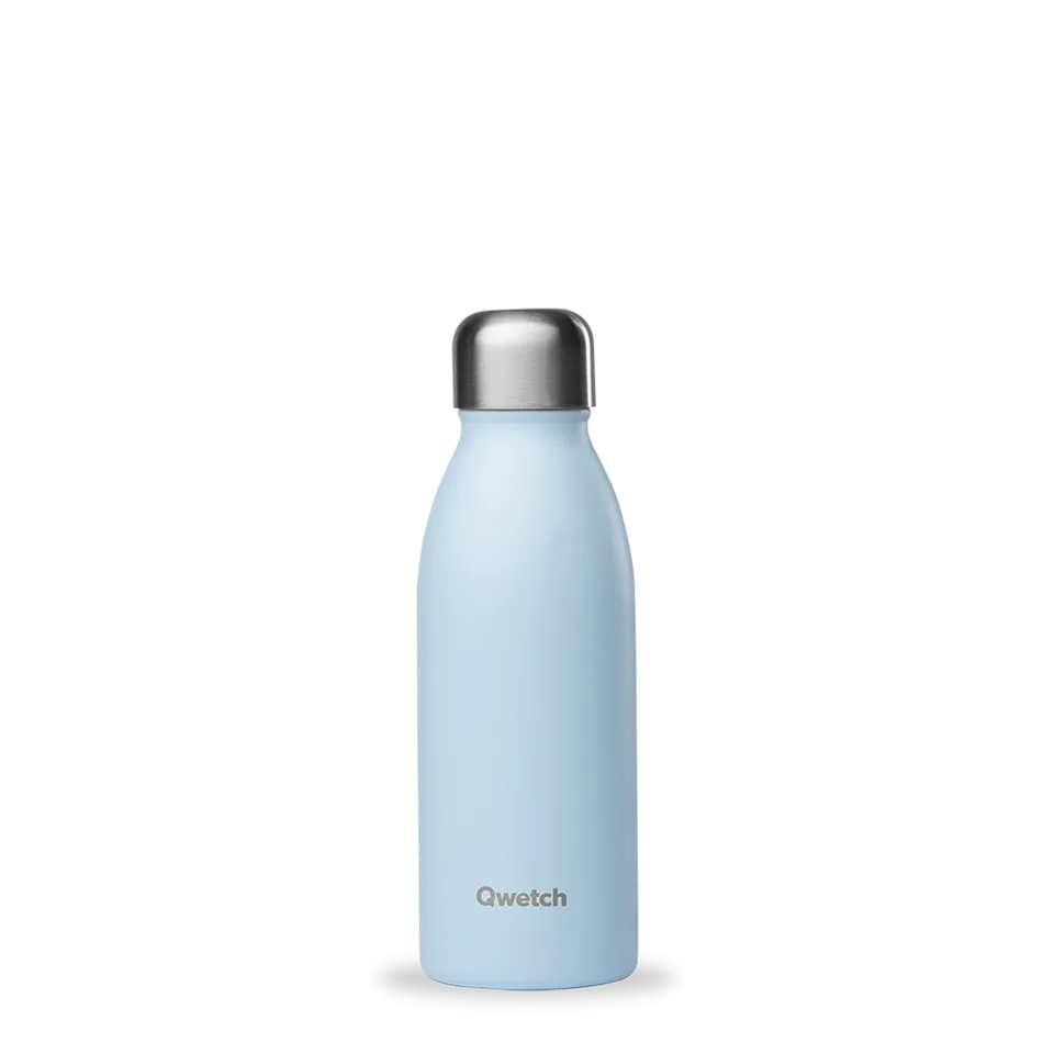 Qwetch One Pastel Bleu láhev 500 ml jednostěnná