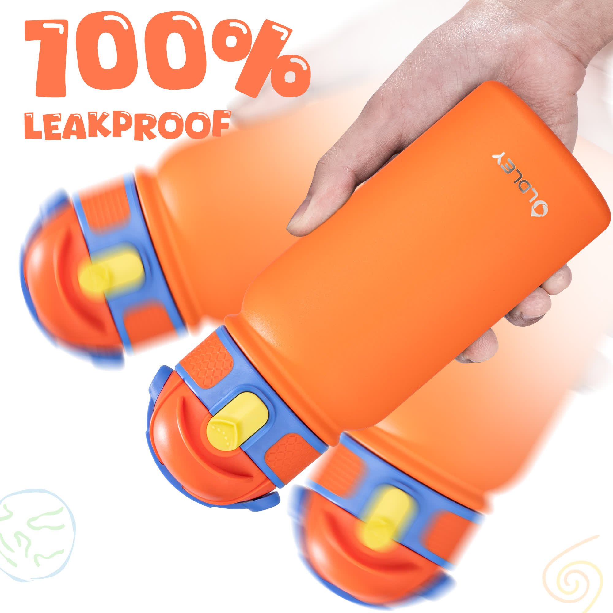 OLDLEY Kids termoska 12oz oranžová matná basketbal