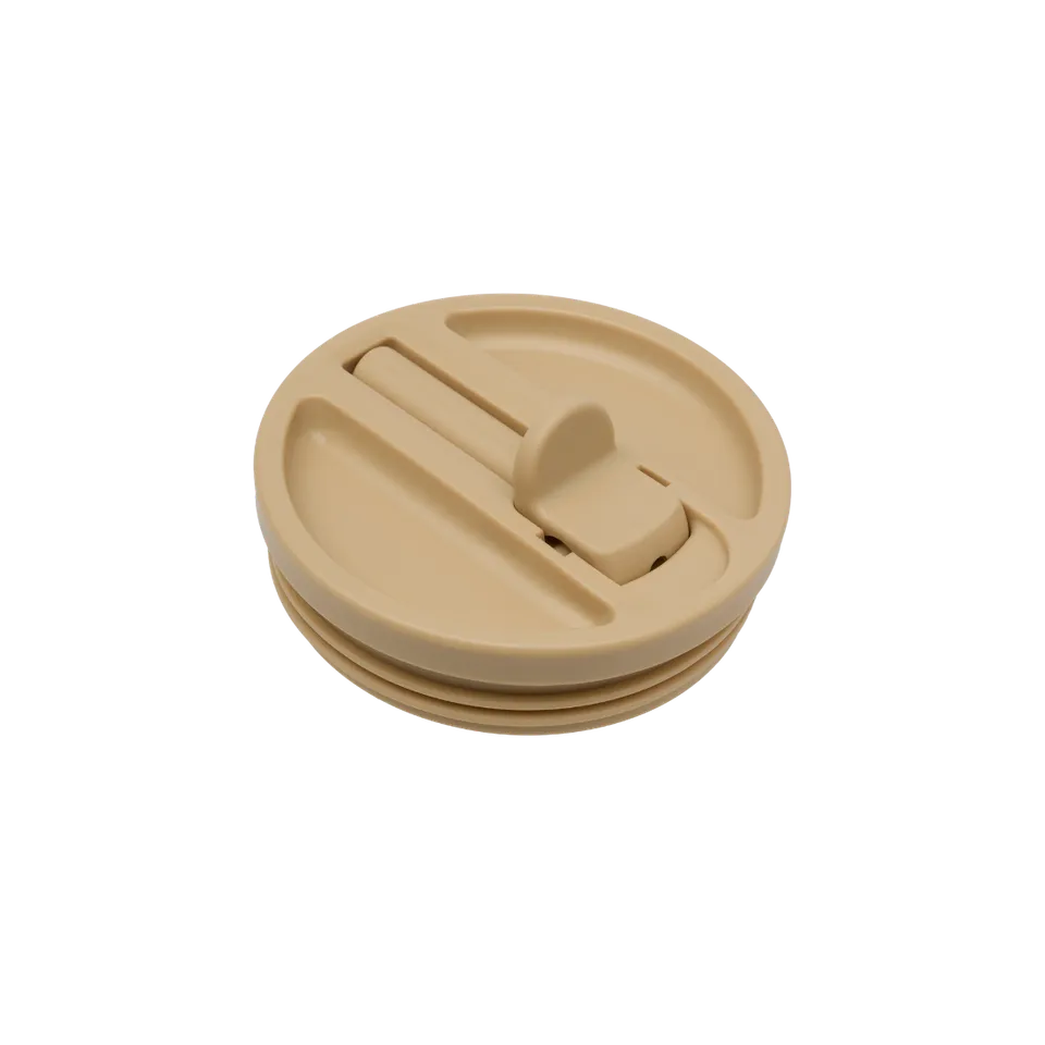 Qwetch Travel Cup Bouchon étanche víčko 900 ml lin se slámkou