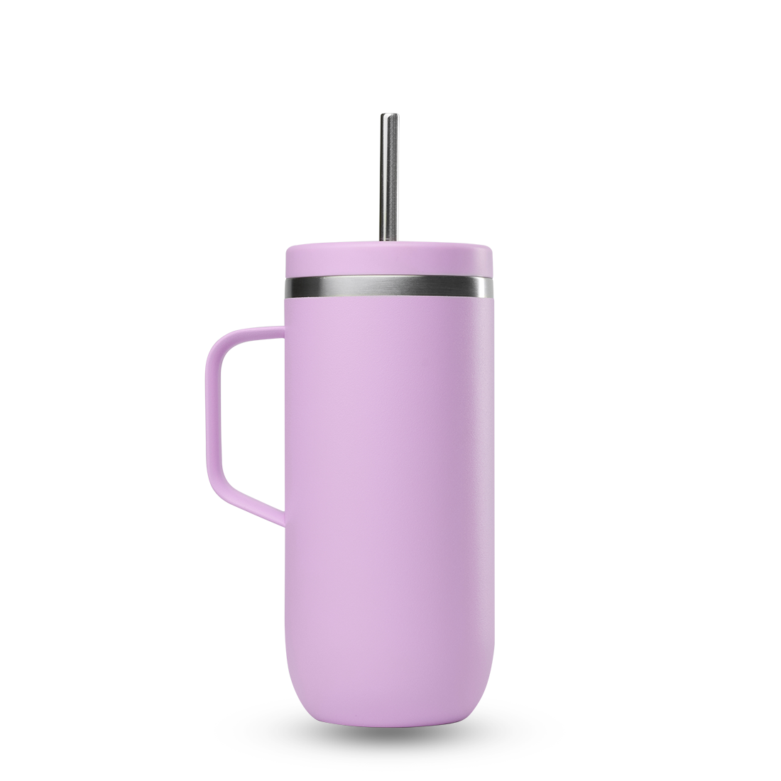 Qwetch Cold Cup termohrnek 600 ml pastel levandule s uchem
