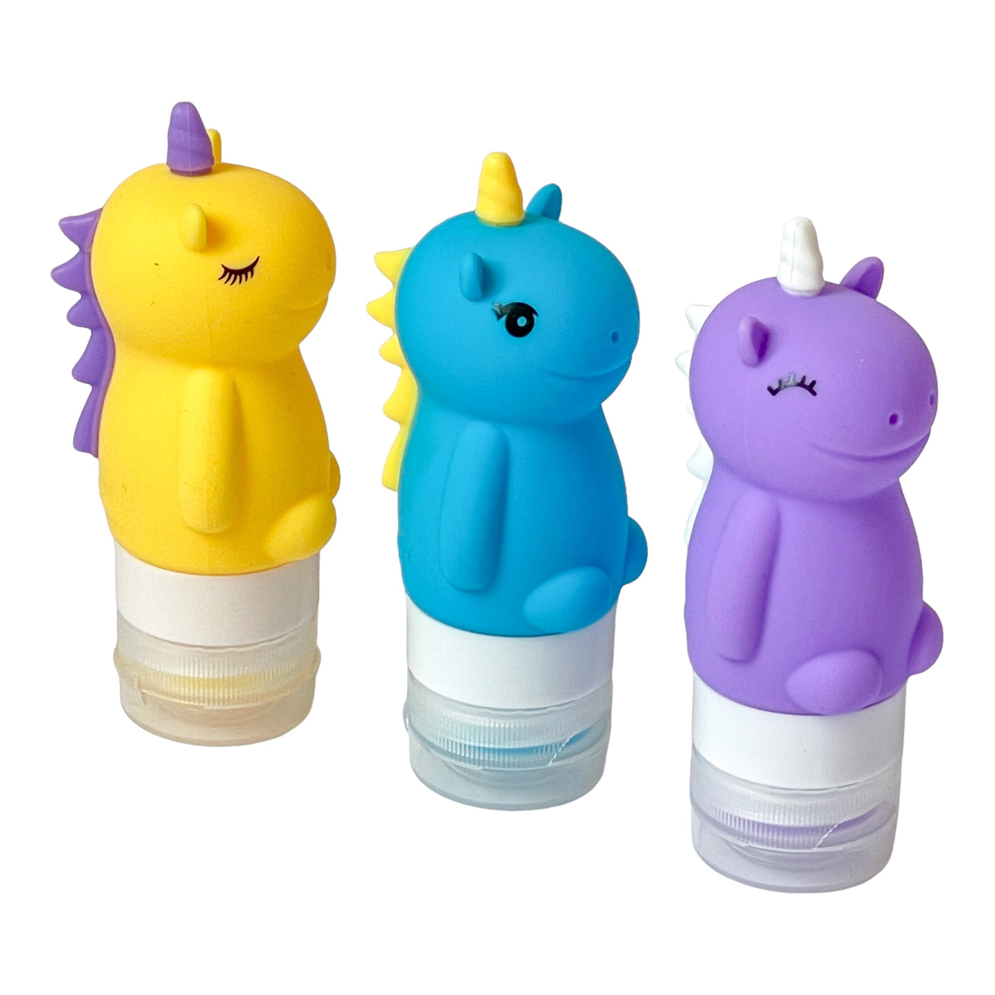 Yumbox Unicorn dávkovací lahvičky silikon 3 ks těsné
