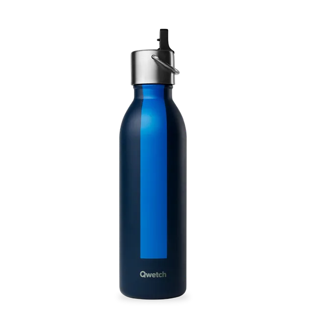 Qwetch Sport Bleu termo láhev 600 ml sportovní nerez