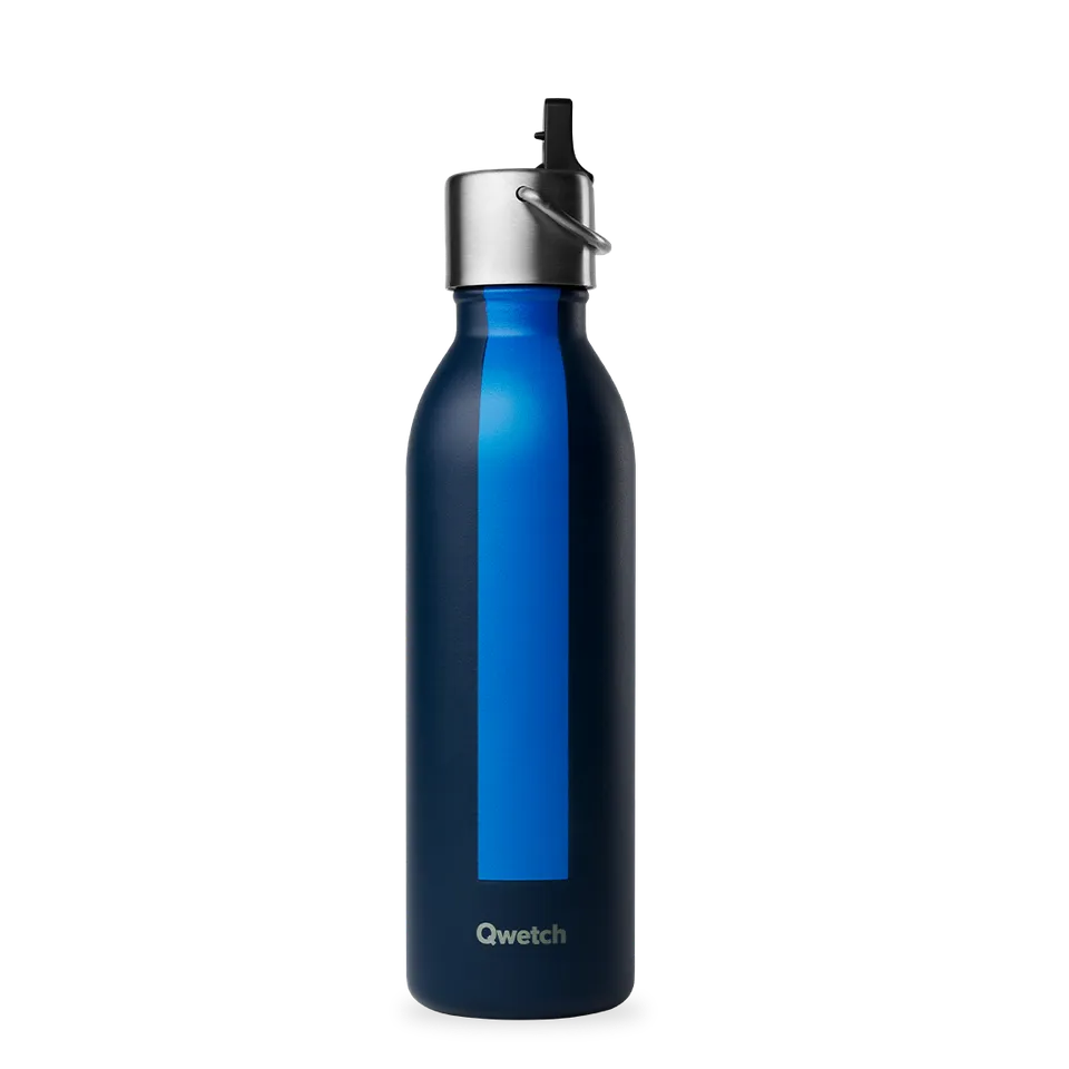 Qwetch Sport Bleu termo láhev 600 ml sportovní nerez