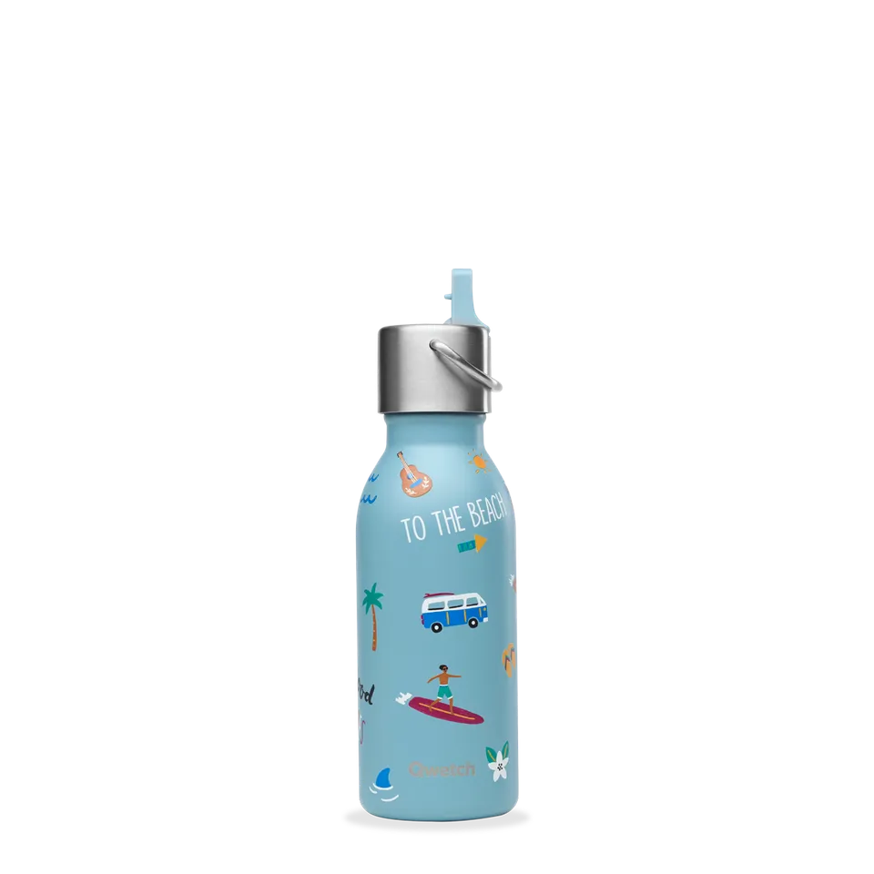 Qwetch Kids Honolulu Bleu termoláhev 350 ml modrá