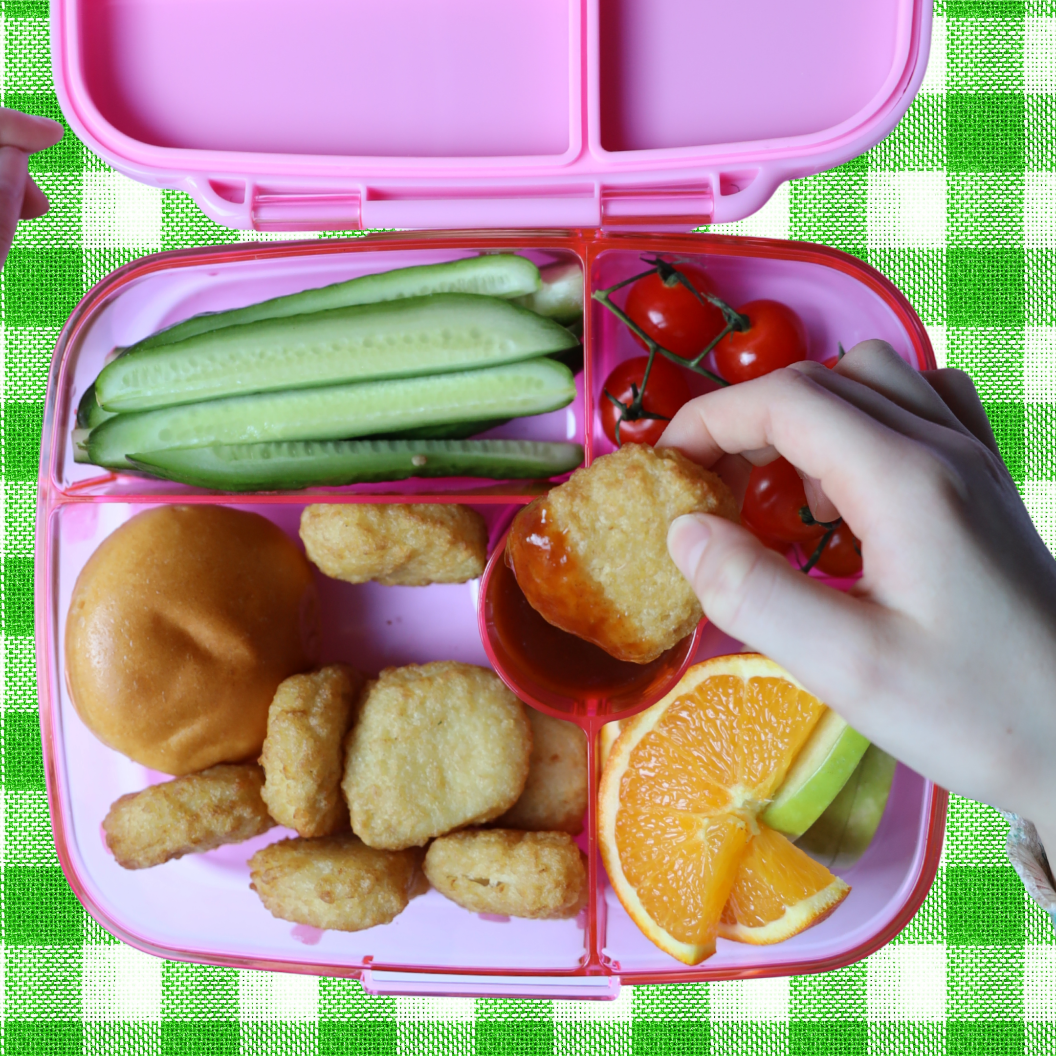 Yumbox Go Large svačinový box 5 přihrádek Sydney Pink