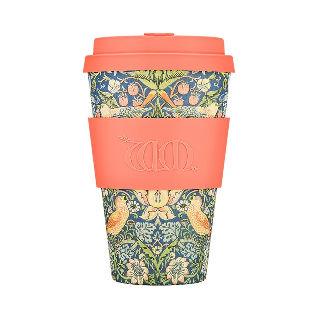 Ecoffee Cup Strawberry Thief cestovní kelímek PLA