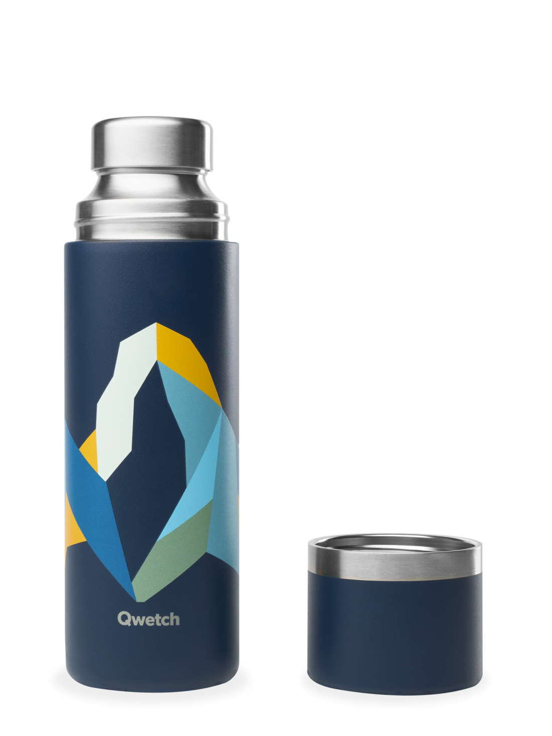 Qwetch Thermo kelímek náhradní díl matt bleu nuit 160 ml
