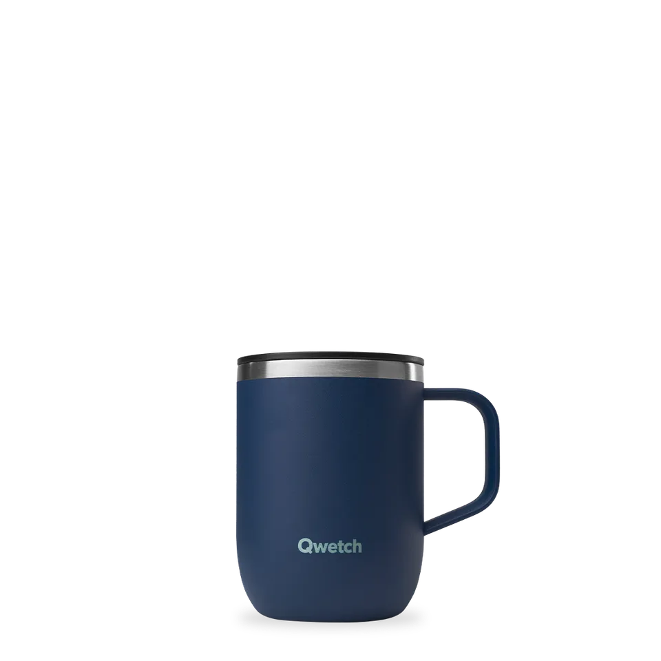 Qwetch Matt termohrnek 350 ml Bleu Nuit modrý