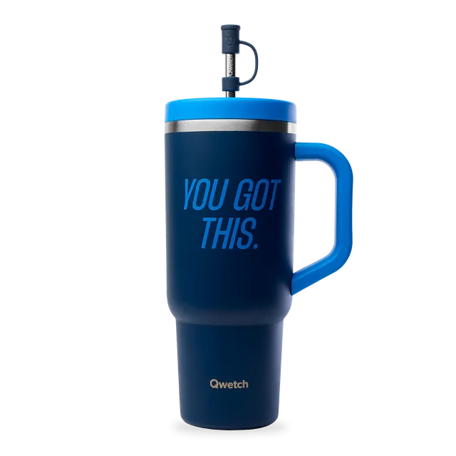 Qwetch Travel Cup Level Up termohrnek 900 ml modrá noc