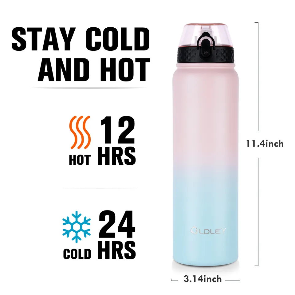 Oldley 32oz termoska růžovo-modrá 950 ml nerez