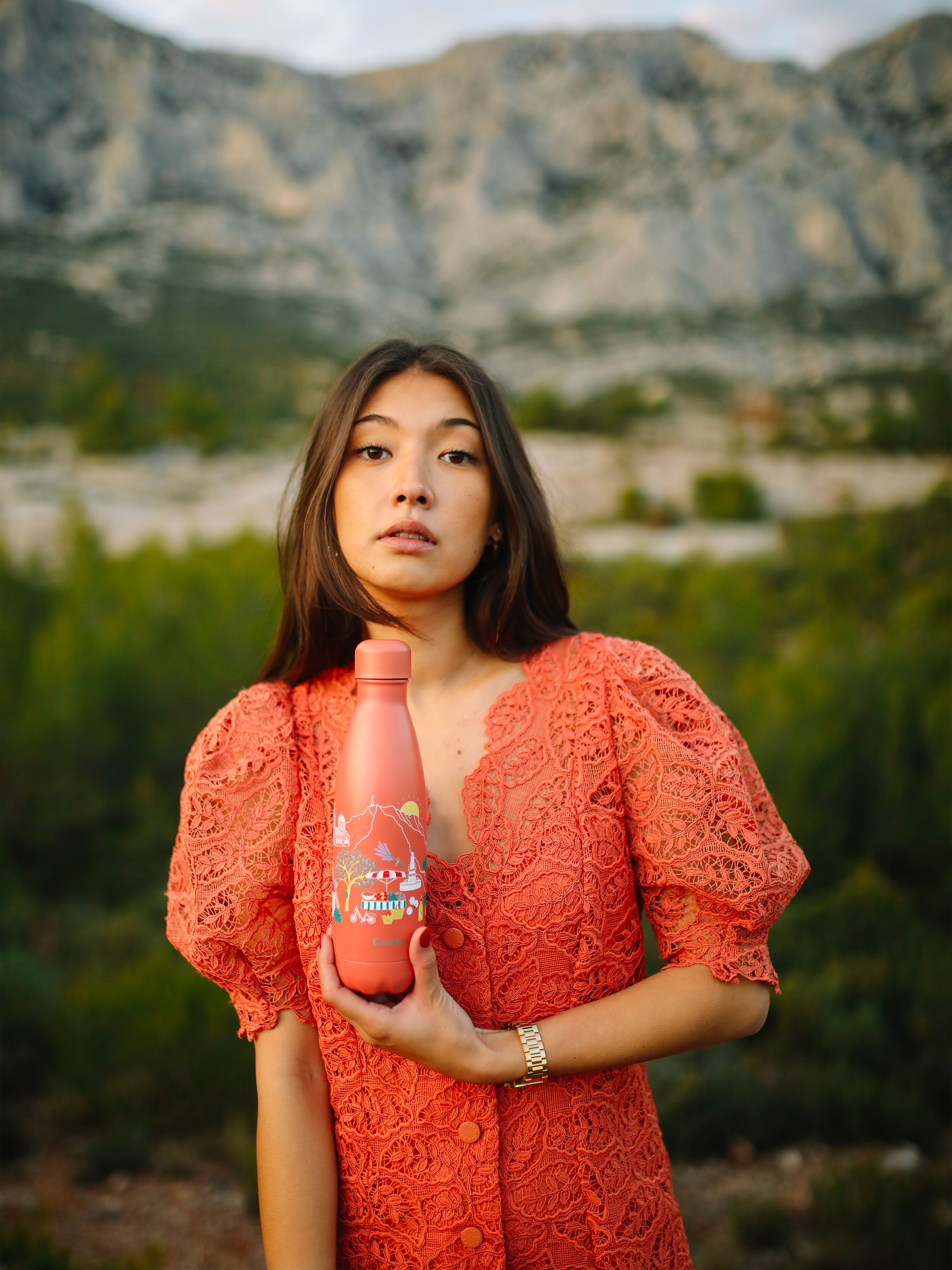 Qwetch Originals Provence termoláhev 500 ml nerez