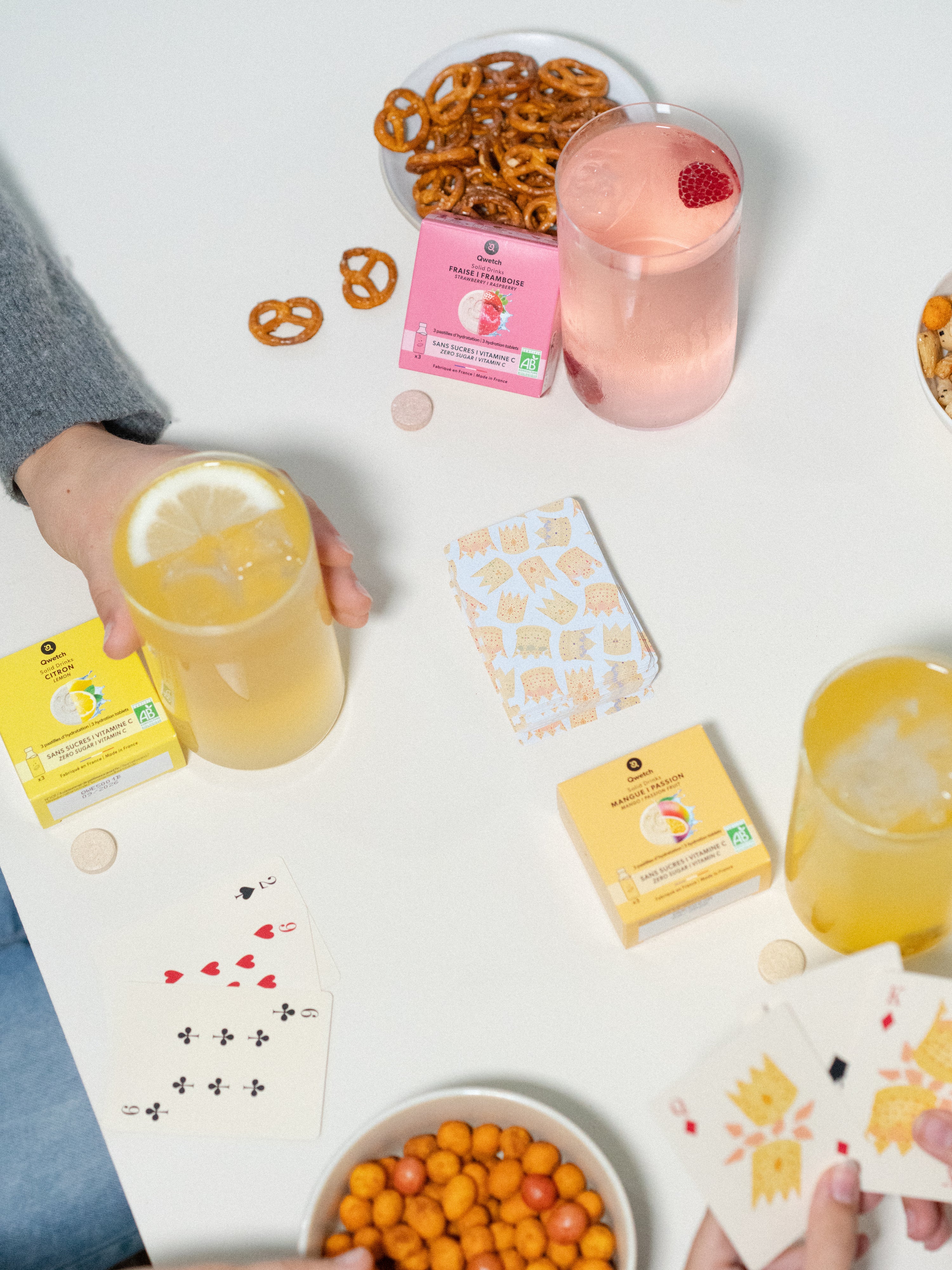 Qwetch Solid Drinks tablety do vody 4 příchutě 12 ks