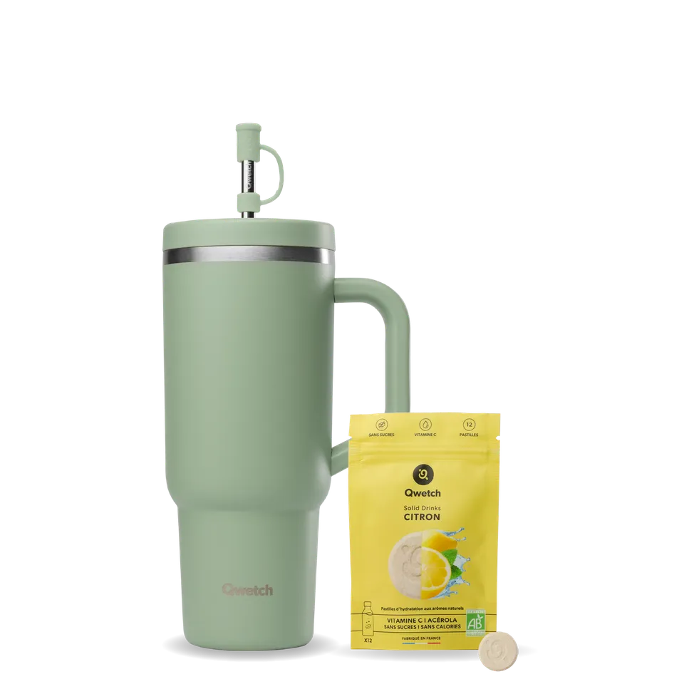 Qwetch Solid Drinks Travel Cup kelímek citron tilleul
