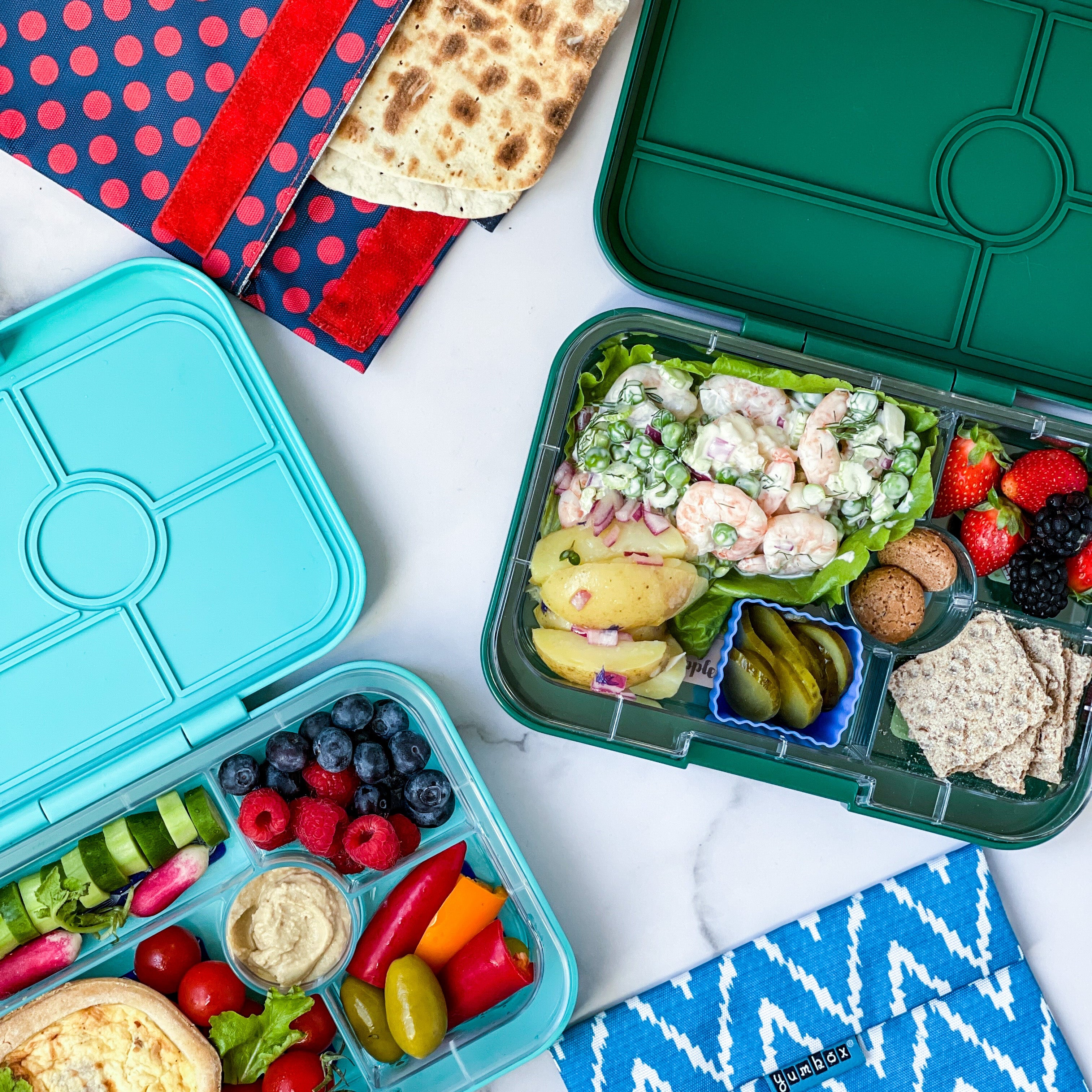 Yumbox Tapas Large svačinobox 4 přihrádky Greenwich nepropustný