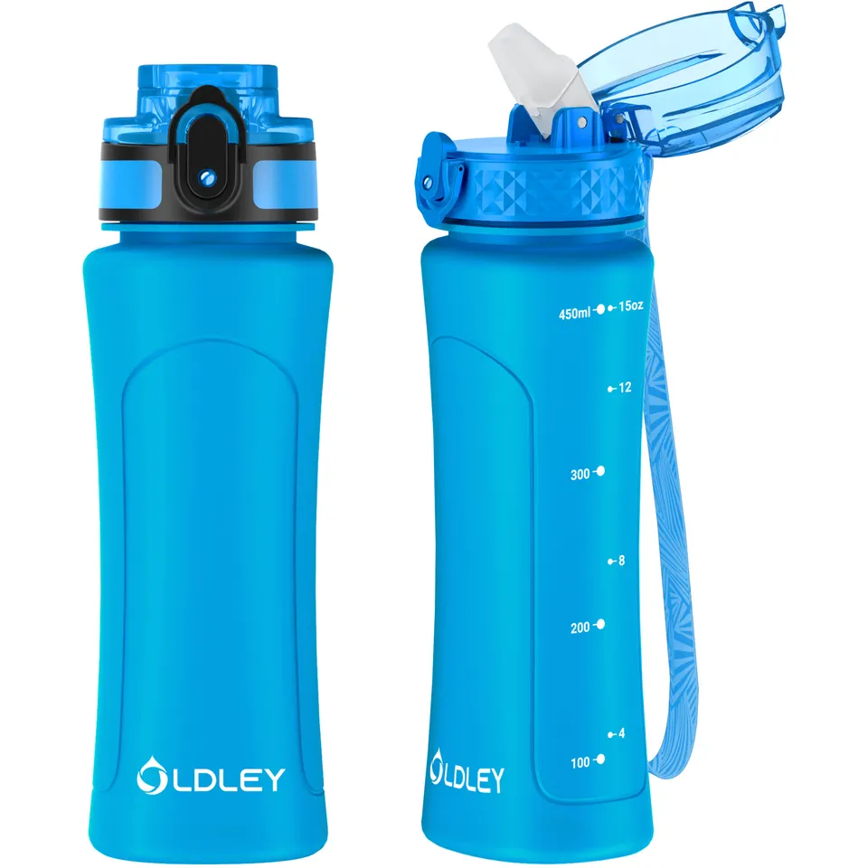 Oldley Kids láhev na vodu 15oz Classic Blue dual víčko