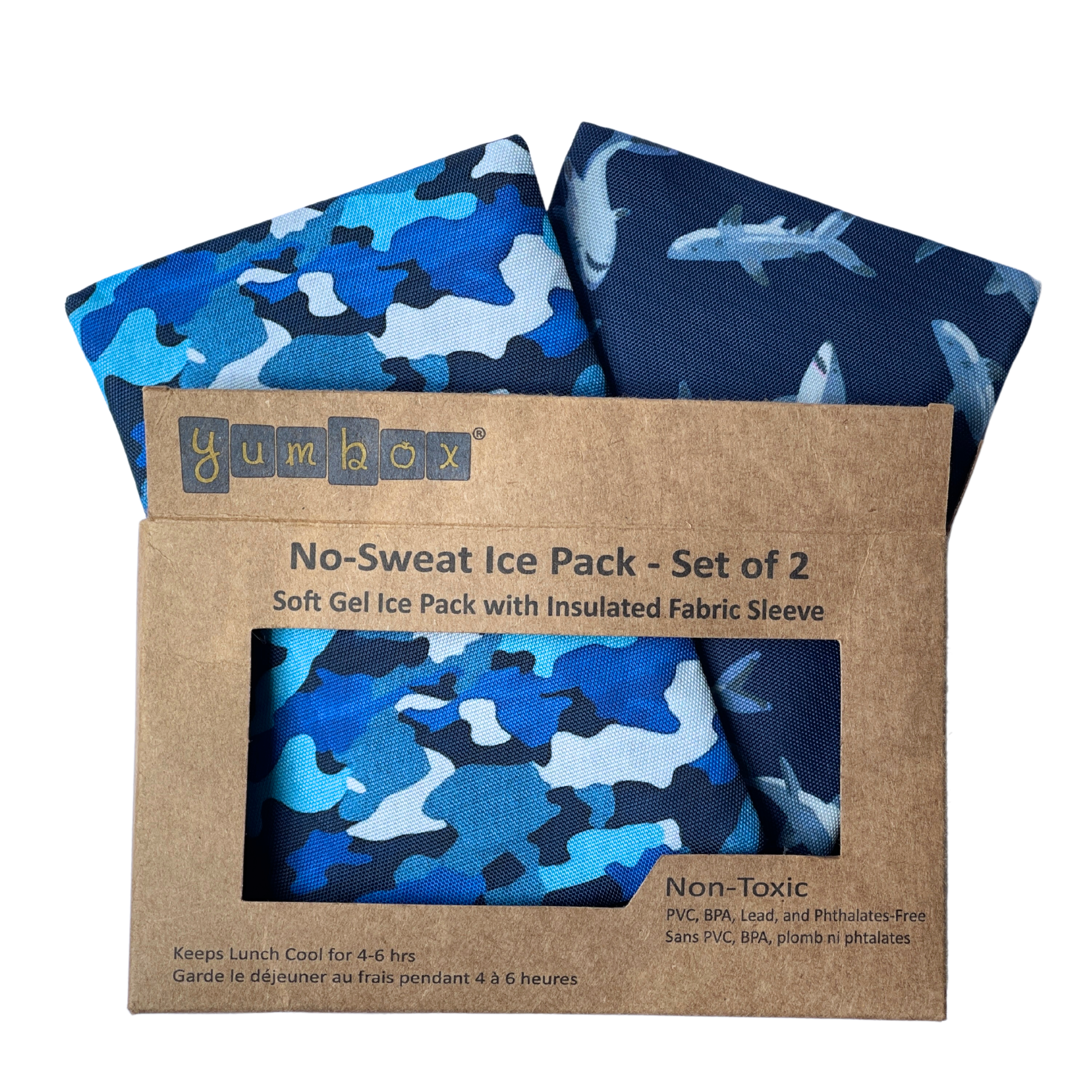 Yumbox Camo Duo svačinová taška s vložkami shark camo
