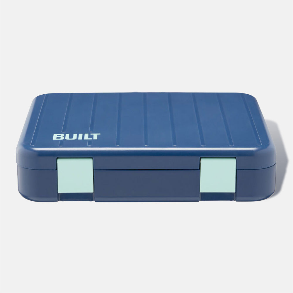 BUILT Lunch Box box na jídlo šedý s příbory a dózami