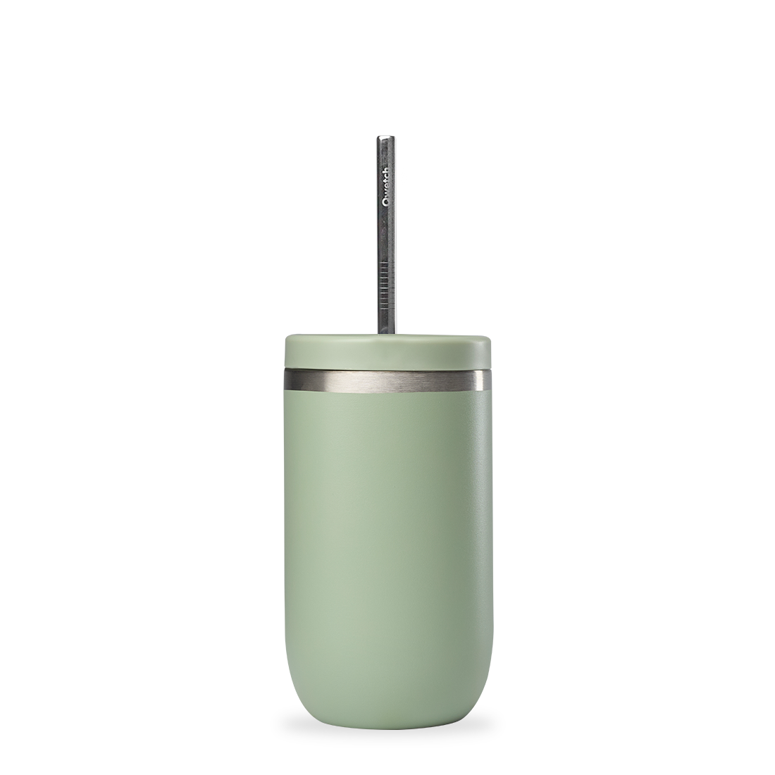 Qwetch Cold Cup termohrnek 600 ml zelený lipový s brčkem