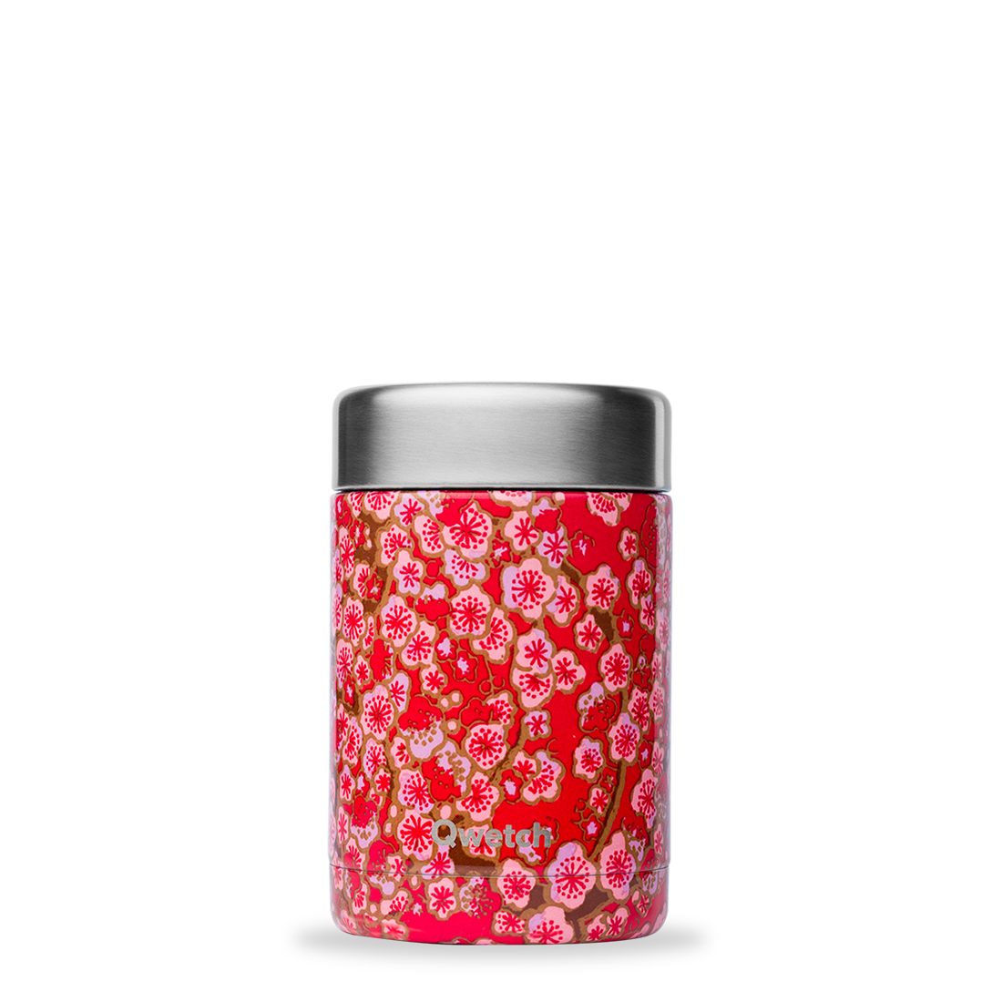 Qwetch Compact termo dóza Flowers Rouge 600 ml nerez